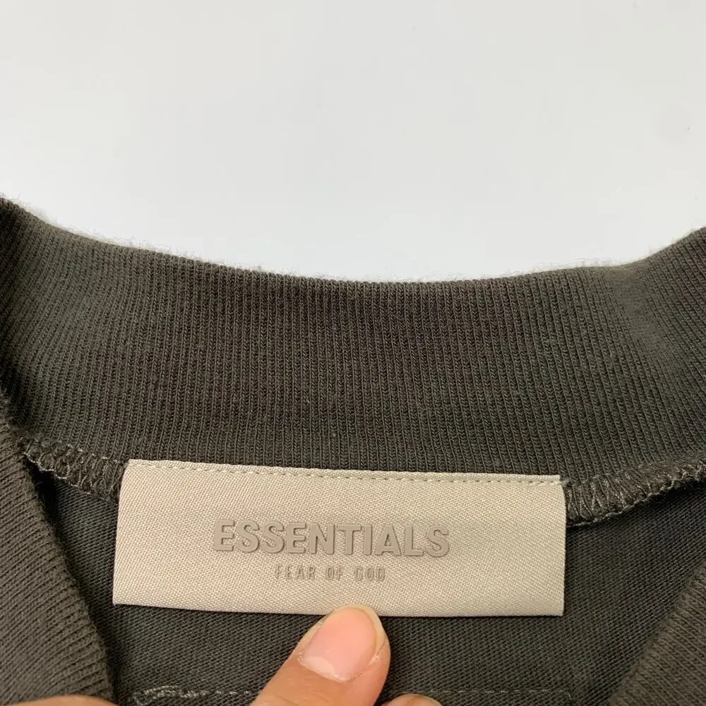 Fear Of God Essentials Shirt Mens XS Extra Small Otter Short Sleeve Crew Neck